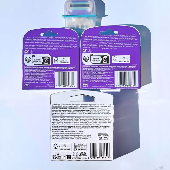 Змінні касети Gillette Venus 5 Deluxe Smooth Swirl - 100% оригінал