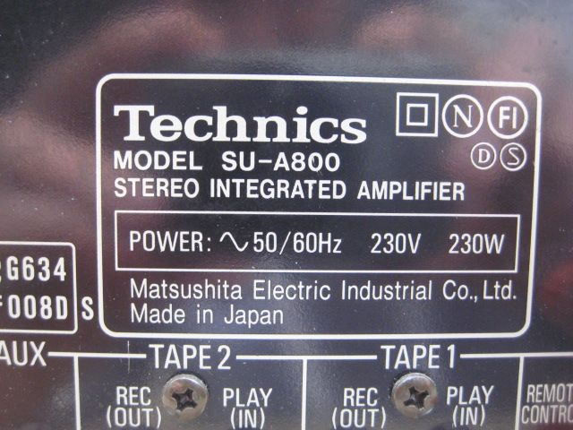 SU-A800 Technics Wzmacniacz Amplifier