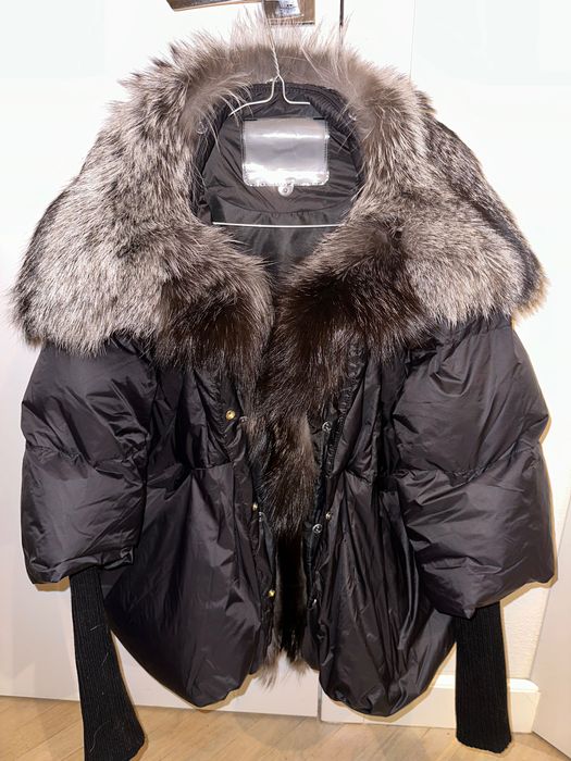 Kurtka z futrem lisa