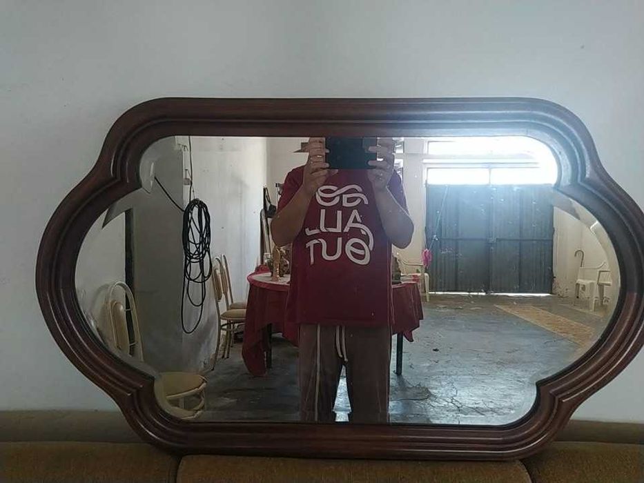 Espelho rebordo Madeira