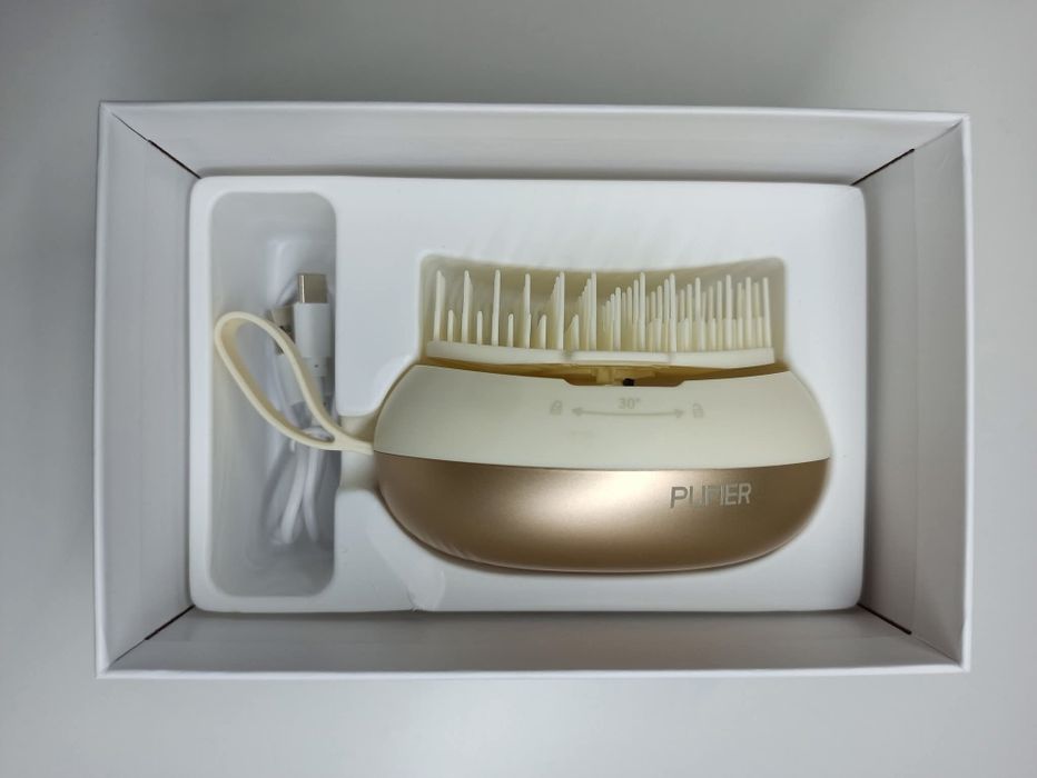 Nowy Elektryczny Masażer do Skóry Głowy PUFIER • Szczotka Anionowa USB-C