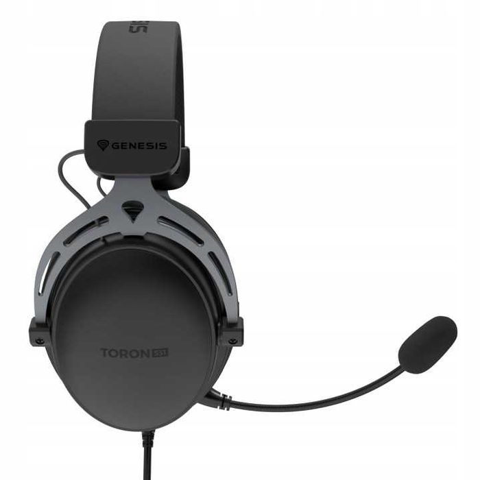 Nowe Słuchawki Gamingowe Przewodowe Nauszne Z Mikrofonem Odpinanym Multiplatformowe Do PC PS4 PS5 Xbox Switch Czarne 50mm