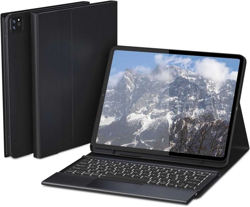Doohoeek etui klawiatura LED RGB touchpad do iPad Pro 12.9" 6/5/4/3