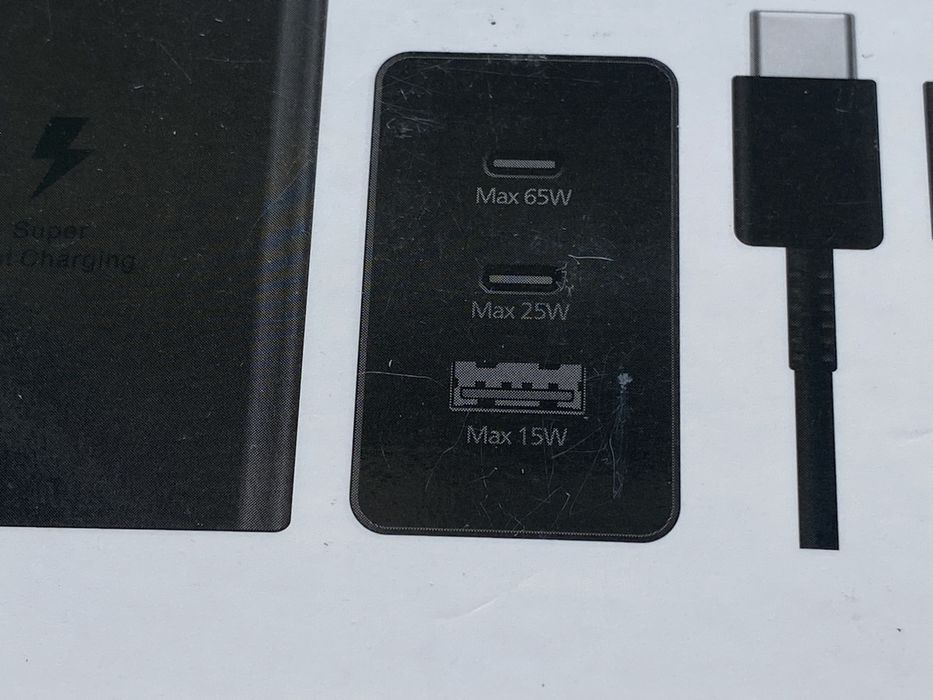 Szybka Ładowarka Samsung 65W Trio + Kabel Okazja