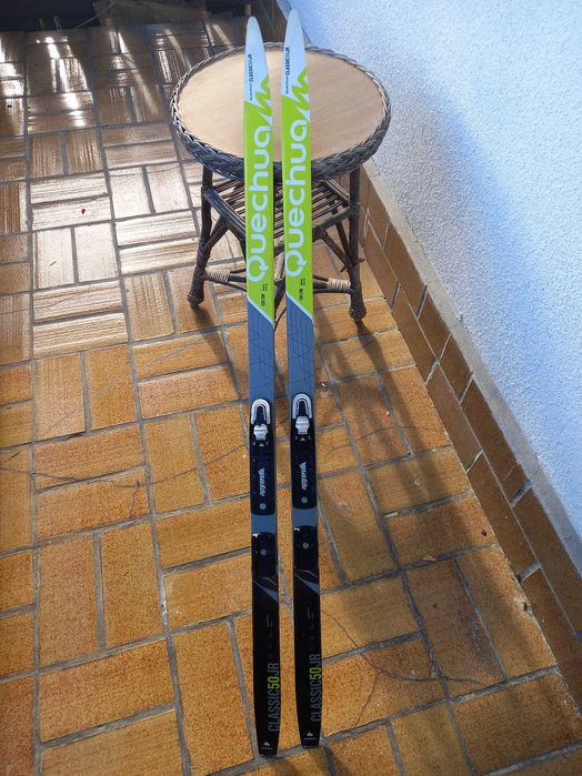 Narty biegowe, biegówki dla DZIECKA 7-10 LAT OXYLANE Quechua 130cm NNN