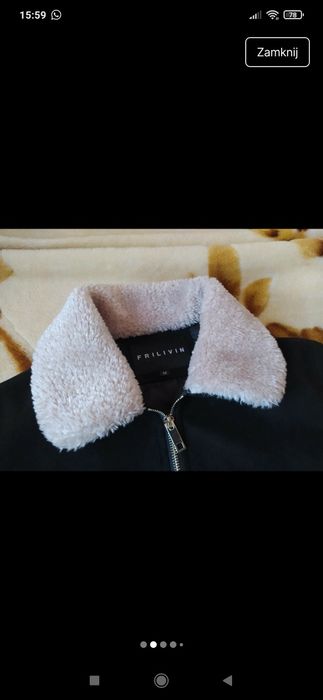 Kurtka zamszowa męska z kożuszkiem