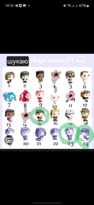 Обмін фігурок Stranger Things