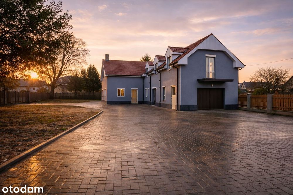 Dom z dużą działką 5500 m²|garaż |do wykończenia| cisza i przestrzeń