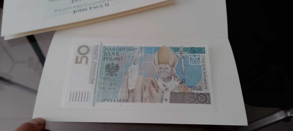 banknot kolekcjonerski 50 zł  Jan Paweł II  2006 rok