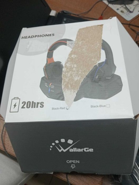 Auscultadores Híbridos Wallarge HP003 TV (Sem Atraso)+Bluetooth