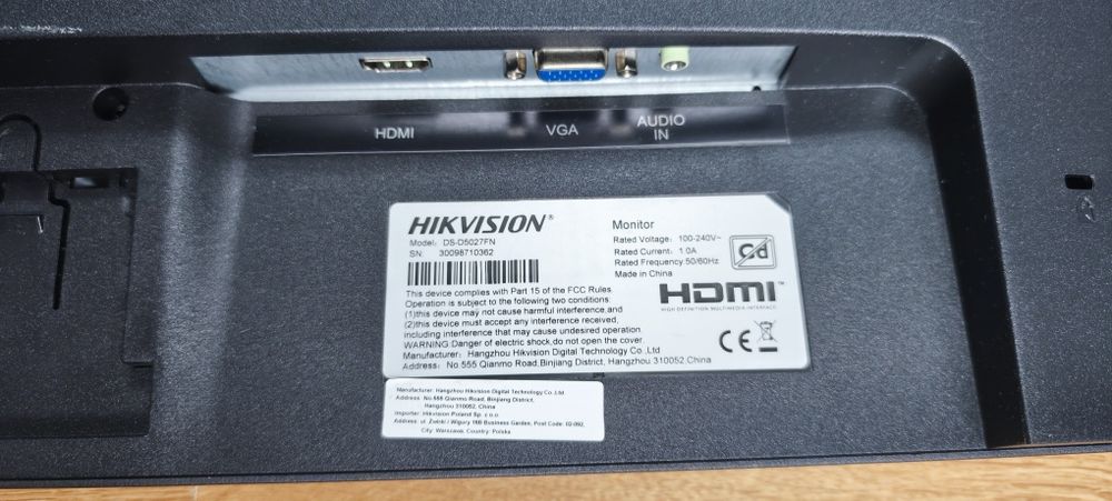 Monitor hikvision
