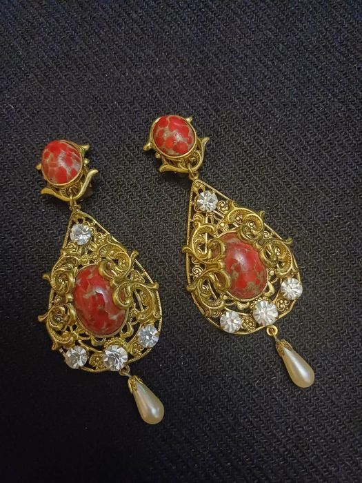 Кліпси  святкові, Чехословацька  біжутерія