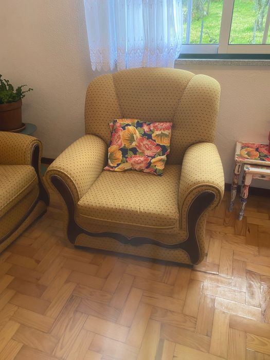 Sofá 3 lugares e 2 poltronas