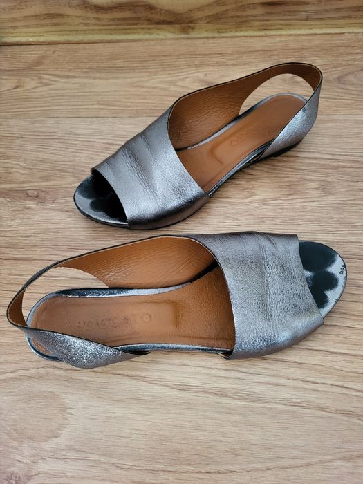 Sandały Boccato srebrne wz.167.590 rozmiar 38