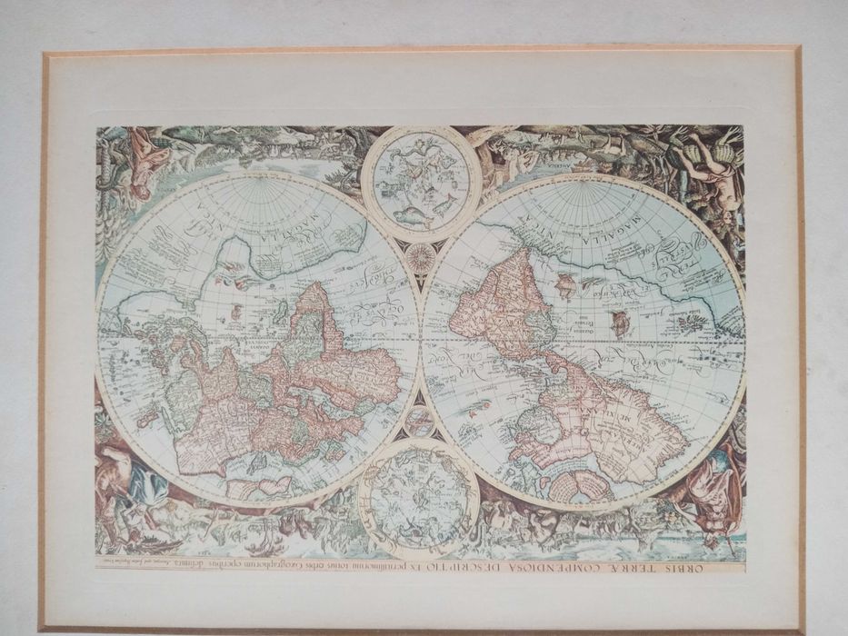 Quadro Mapa Mundo Muito Raro