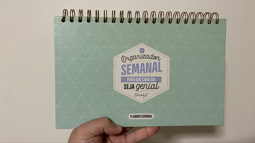 Organizador Semanal - Mr. Wonderful (C/Autocolantes)