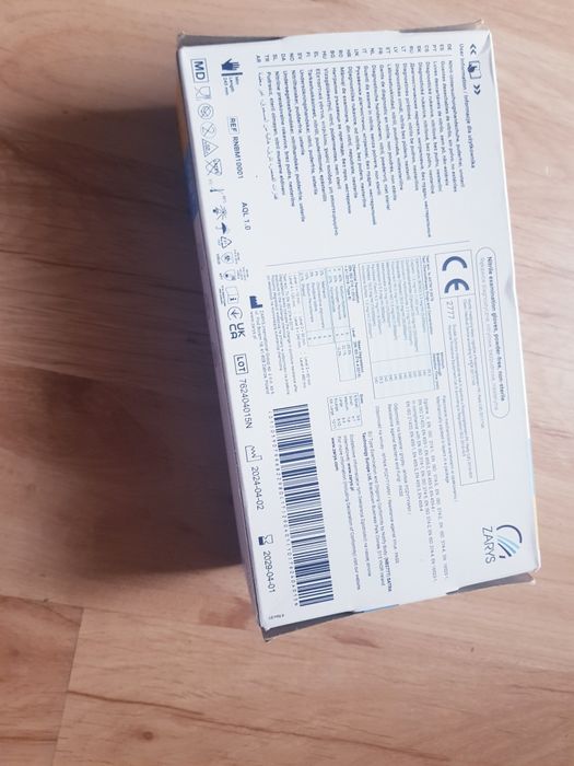 nowe rękawiczki nitrylowe Zarys 100 sztuk