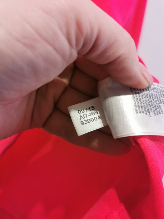 Adidas bluzka długi rękaw logowana sportowa damska M/L