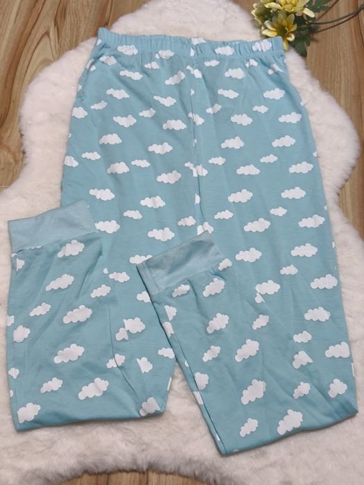 Nowa piżama dla dziewczynki 158-164 niebieska biała