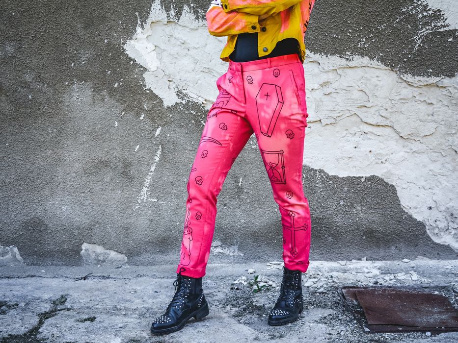 Custom spodnie metal witch goth emo grunge pastel goth