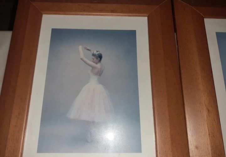 Conjunto de 2 quadros da bailarina