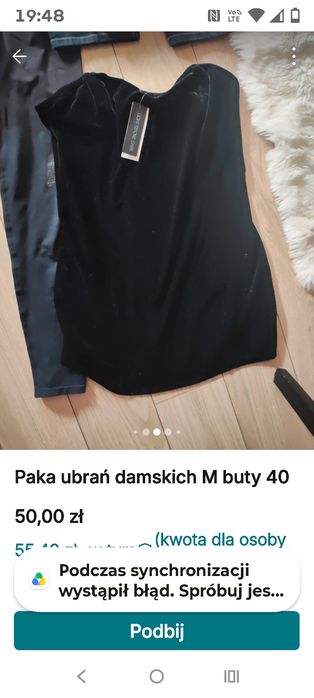 Paka ubrań damskich m/l buty I inne