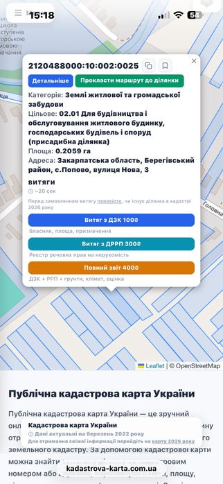 Продам земельну ділянку під забудову від власника
