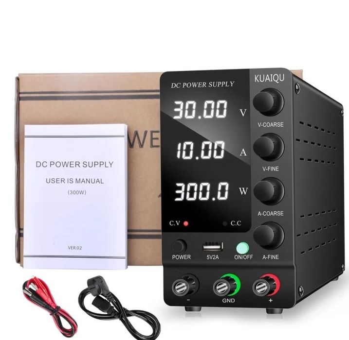 Імпульсний лабораторний блок живлення KUAIQU SPPS C3010S  30В/5А/10А