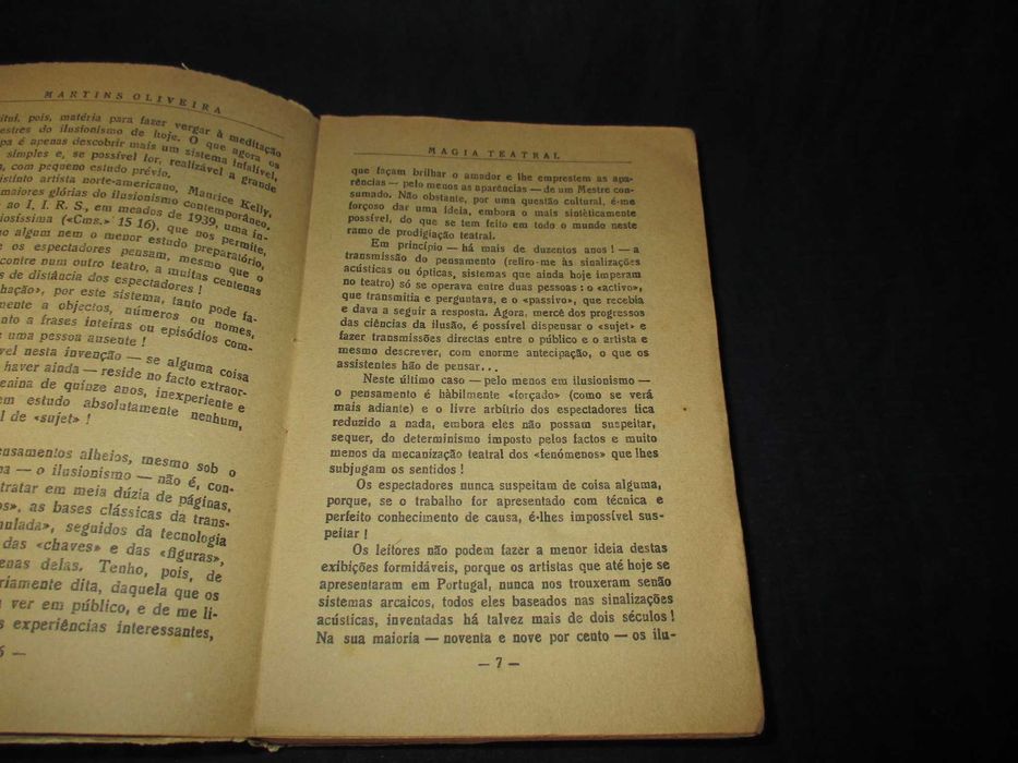 Livro Magia Teatral 2º volume Martins Oliveira