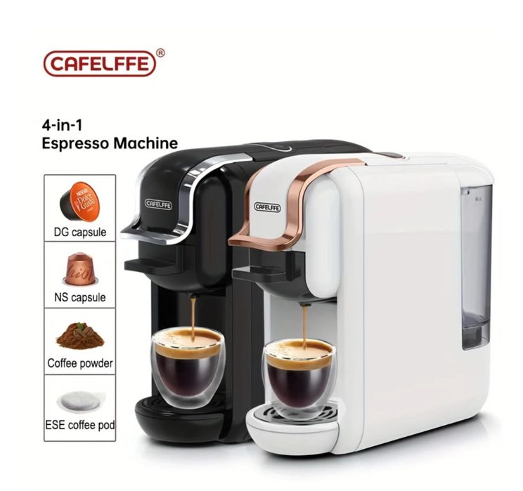 Ekspres do kawy Cafelffe Espresso 4 w 1, 19 barów, 1450 W, 600 ml - AC-514K