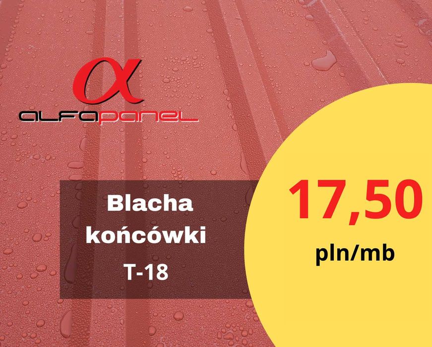 Blacha trapezowa T18, 2 gatunek, blachy trapezowe TANIO od ręki