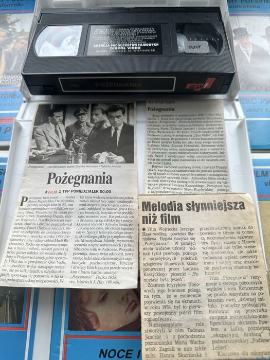 Kasety polskie vhs Niebieska seria
