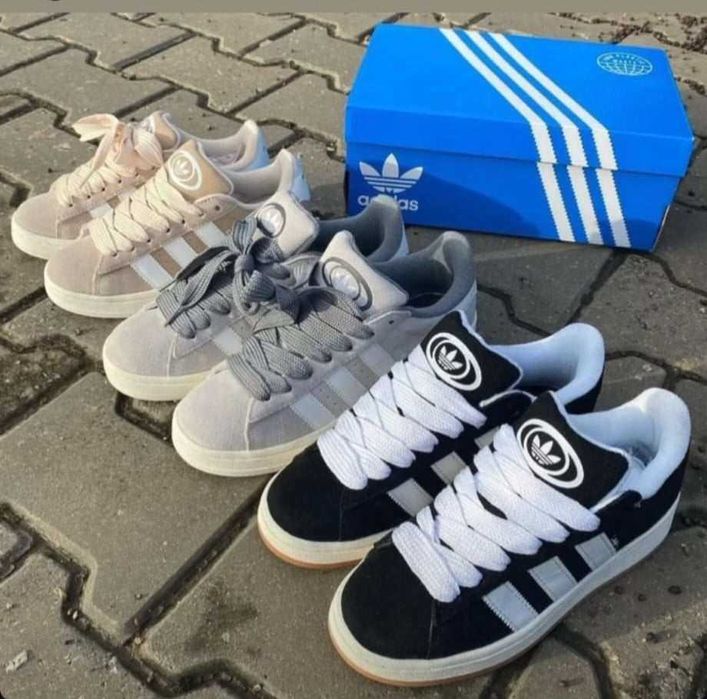 Sapatilhas cinza modelo Campus unisexo