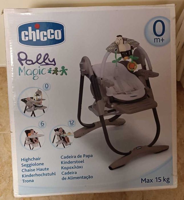 Cadeira alimentação Polly Magic da Chicco