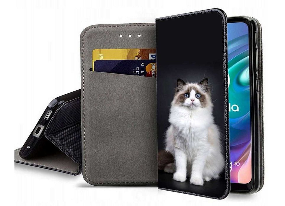 Etui zamykane na telefon KOT RAGDOLL iPhone Samsung Huawei Xiaomi