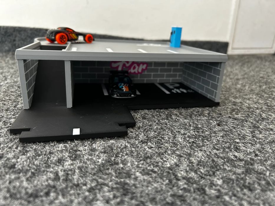 Garagem para Carros Hot Wheels com Estação