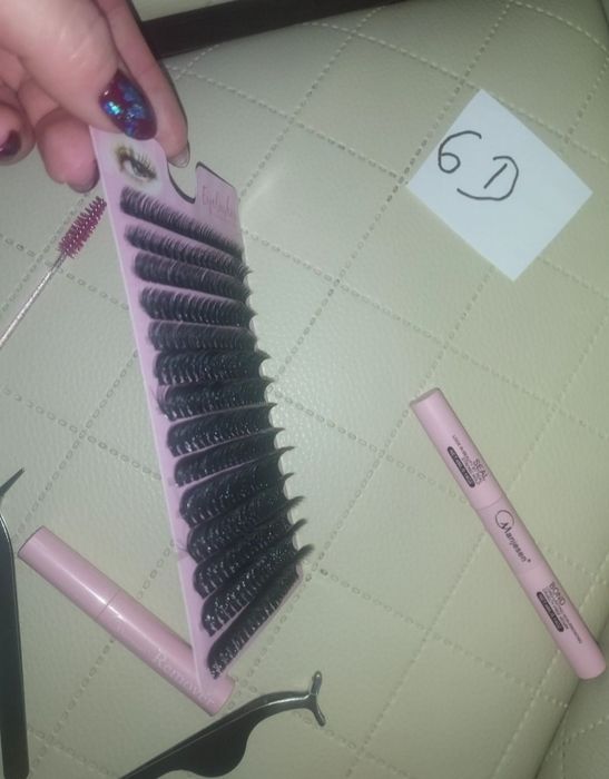 Zestaw do robienia rzęs Kępki 6D#rzęsy bondingowe#makaup #eyelashes #m