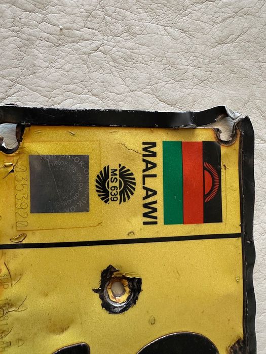 tablica kolekcjonerska z Malawi