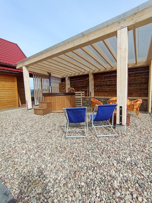 Domek z JACUZZI  SAUNA  KOMINEK Mazury  okolice Giżycka