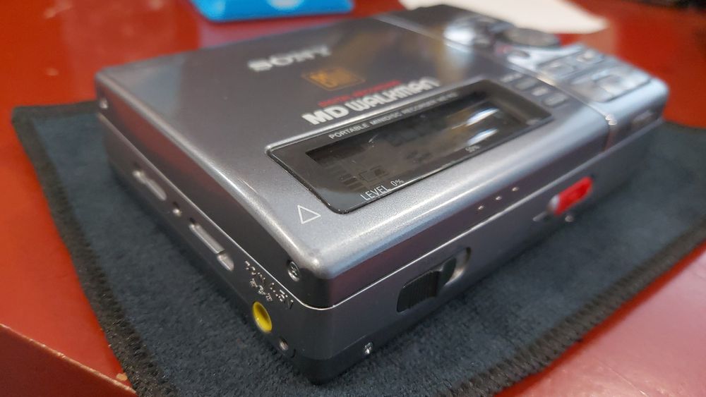 Sony walkman Minidisc MD MZ-R3 trabalha com 2 pilhas AA bolsa original