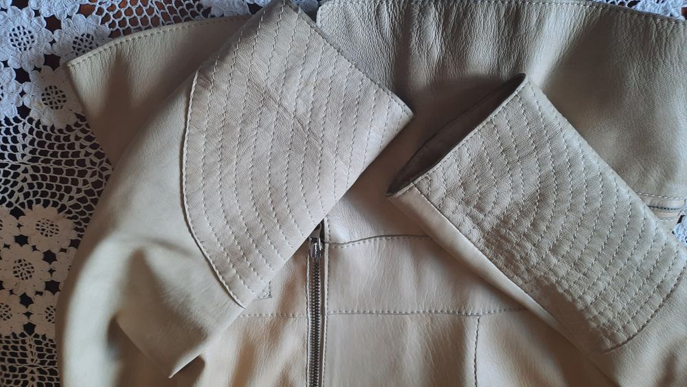 VESPUCCI włoska kurtka 100%skóra naturalna jagnieca