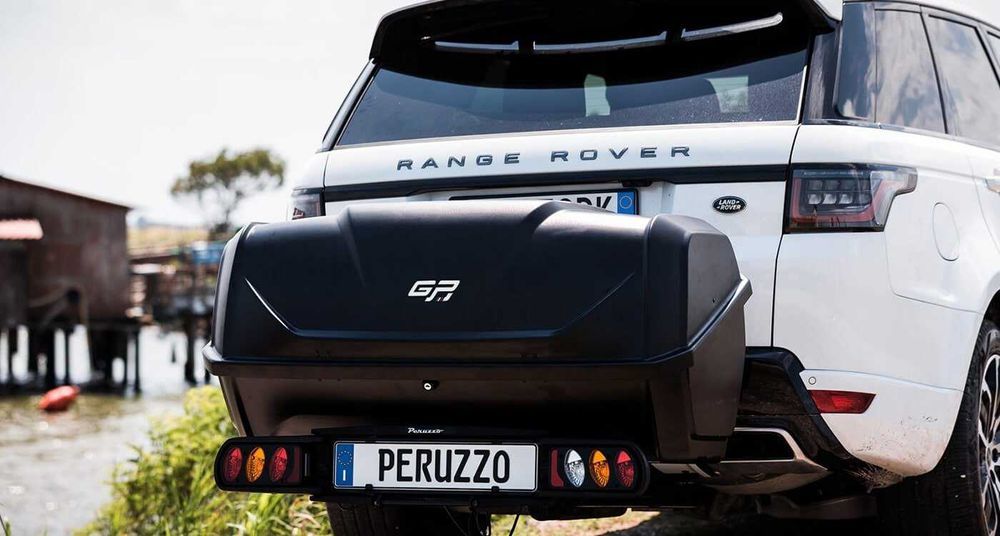 Zestaw Kufer GP BOX + Platforma Rowerowa Peruzzo PARMA na 4 Rowery