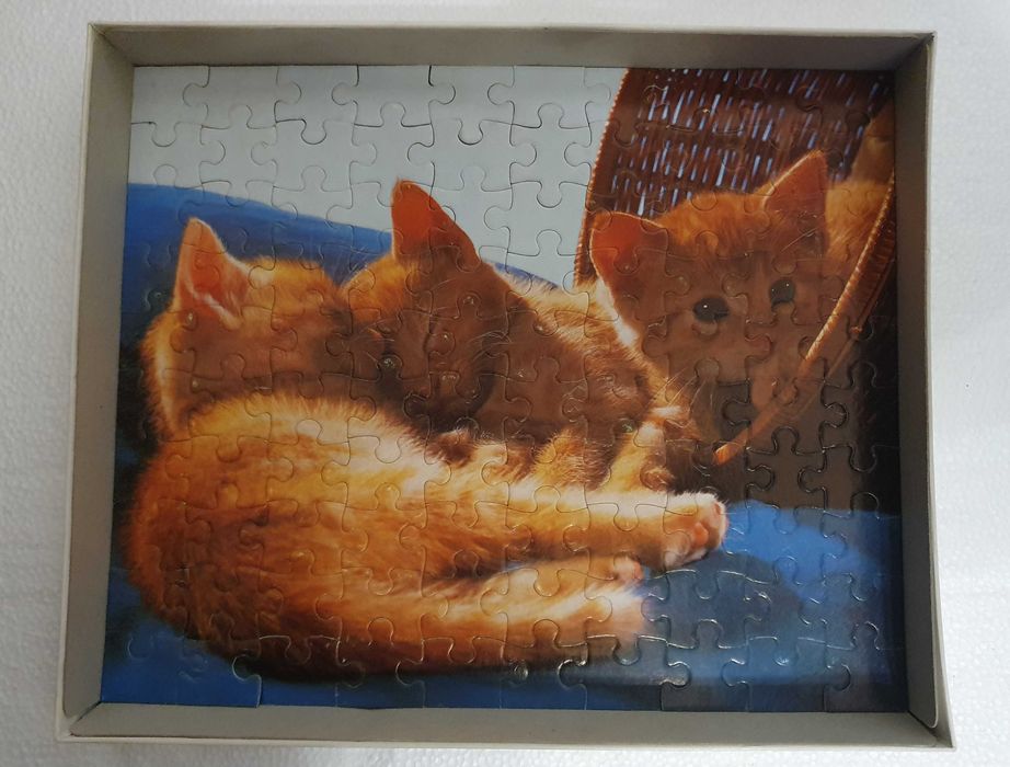 PUZZLE vintage, com 100 peças - Diset - Tema GATINHOS