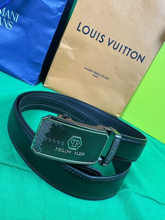 Pasek klamra czarny meski tommy hilfiger nowość karl plein Premium