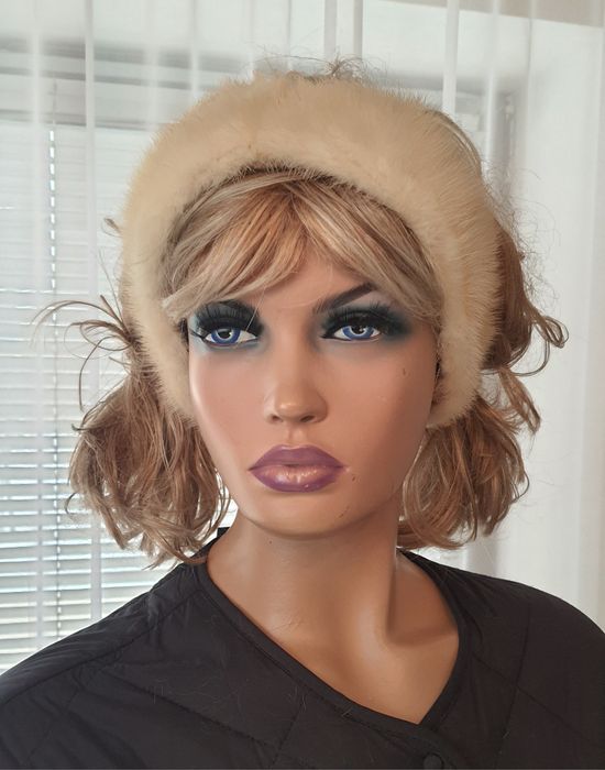 Повязка на голову норковая натуральная норка