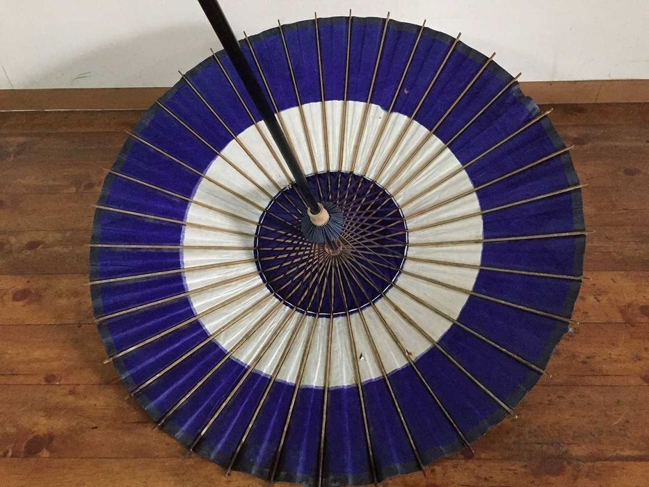 Tradycyjny japoński parasol parasolka JYANOME WAGASA XXw. kimono