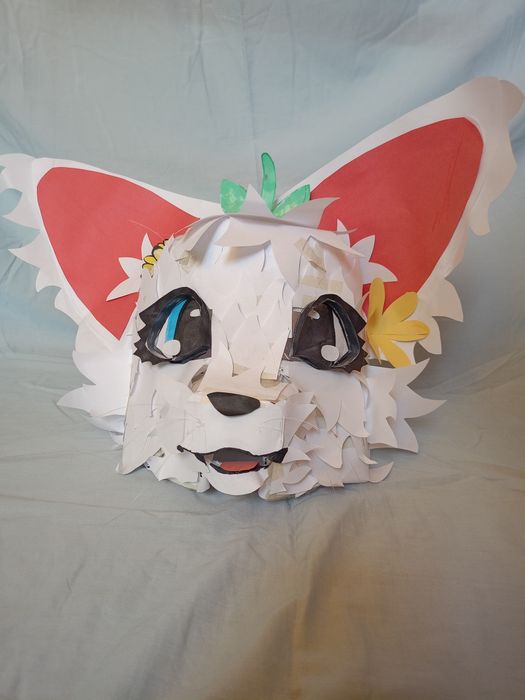 Papier furry head