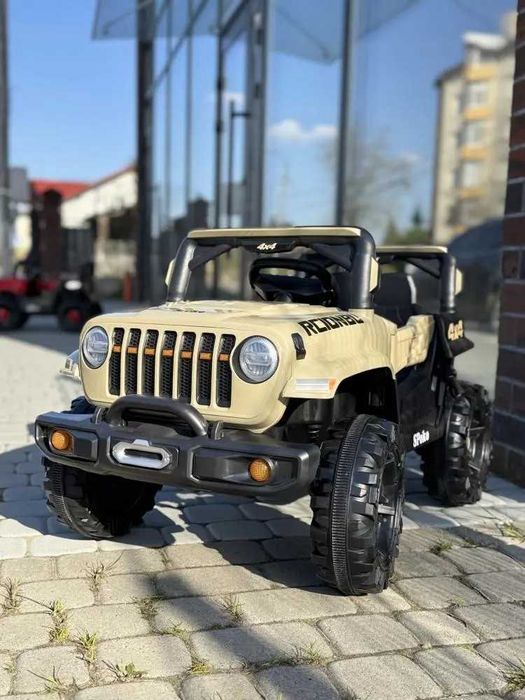 Джип дитячий електромобіль з пультом Spoko SP-V80 хакі / Електрокар