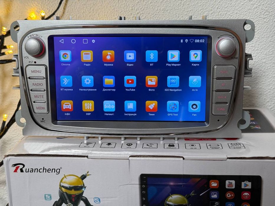 Магнитола на Ford 7" на 4/64гб с Карплей и Андроид Авто на Форд