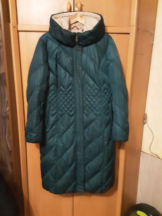 Женский зимний теплый пуховик - 48 размер / женская куртка зимняя